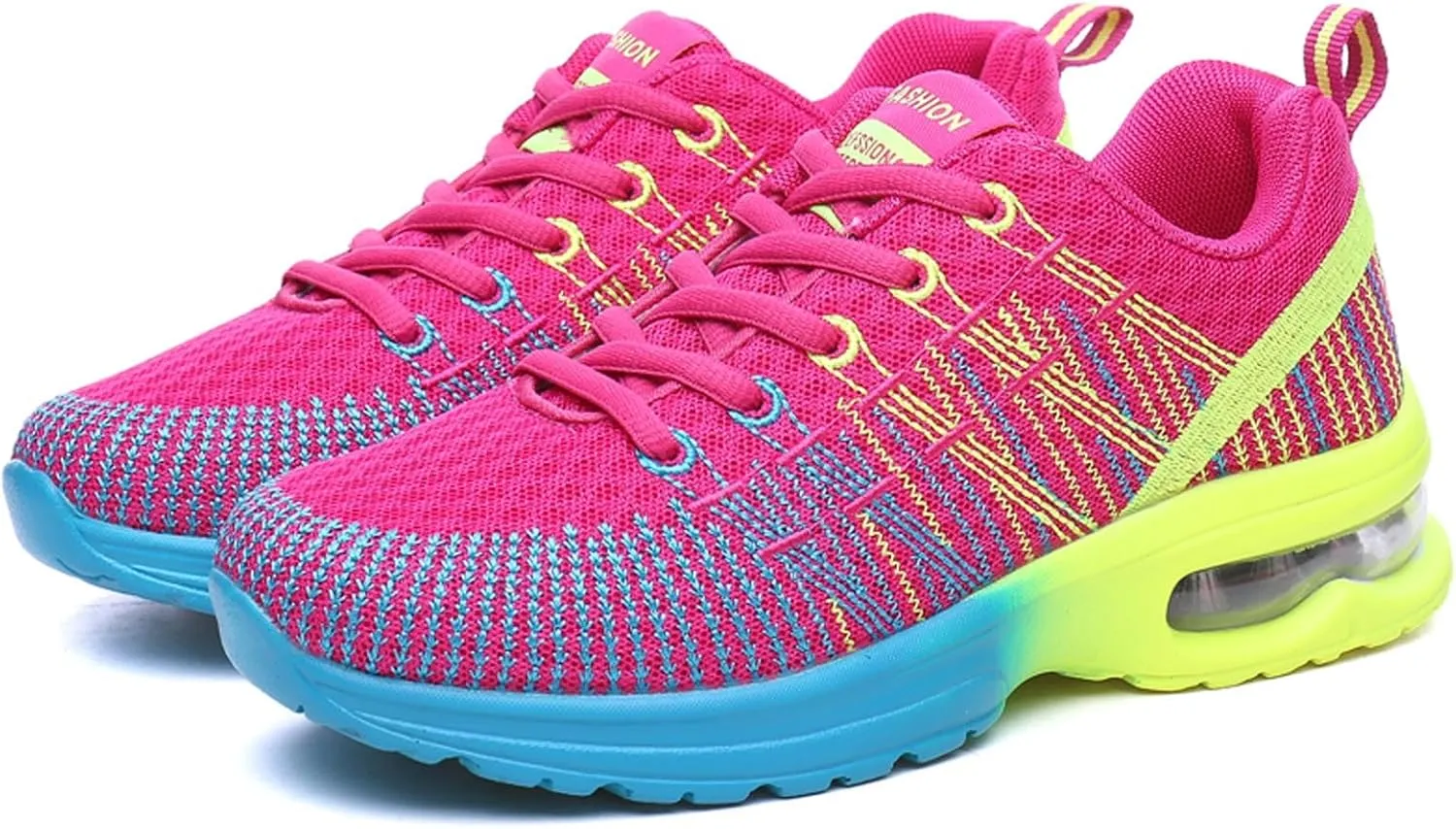 YUKTOPA Womens Trainers Running Shoes Lightweight Breathable Road Running Shoes Air Cushion Gym Jogging Shoes Athletic Sports Sneakers Fashion Walking Shoes