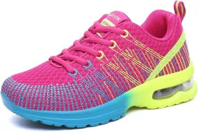 YUKTOPA Womens Trainers Running Shoes Lightweight Breathable Road Running Shoes Air Cushion Gym Jogging Shoes Athletic Sports Sneakers Fashion Walking Shoes