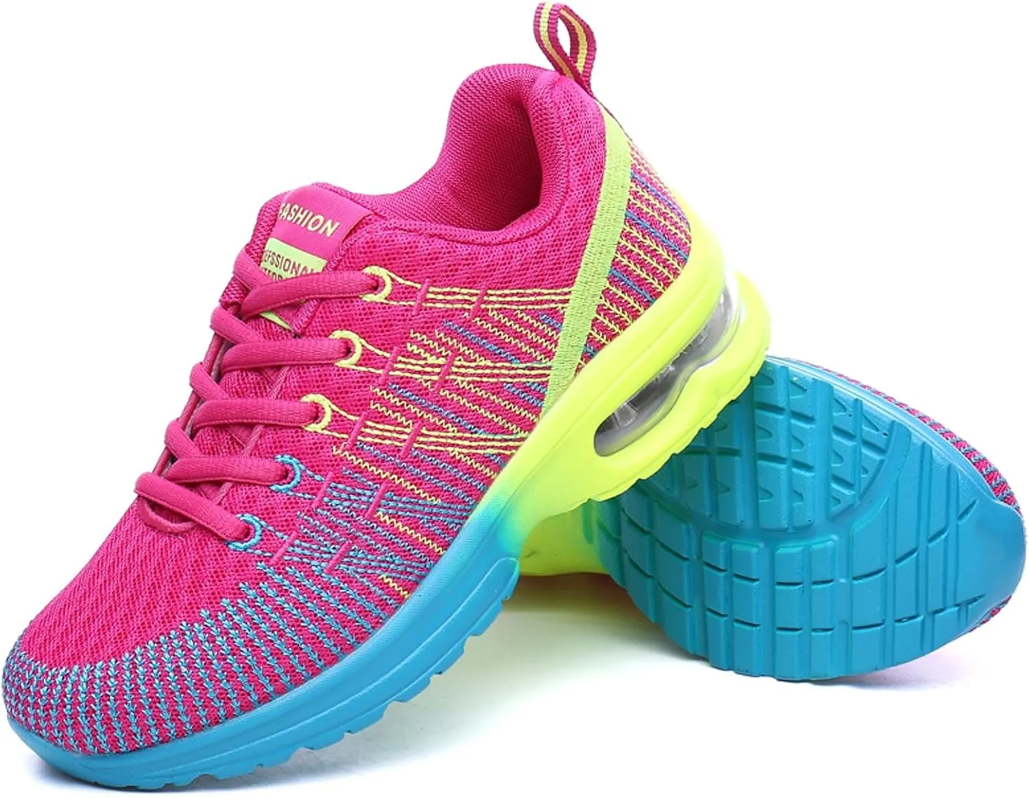 YUKTOPA Womens Trainers Running Shoes Lightweight Breathable Road Running Shoes Air Cushion Gym Jogging Shoes Athletic Sports Sneakers Fashion Walking Shoes