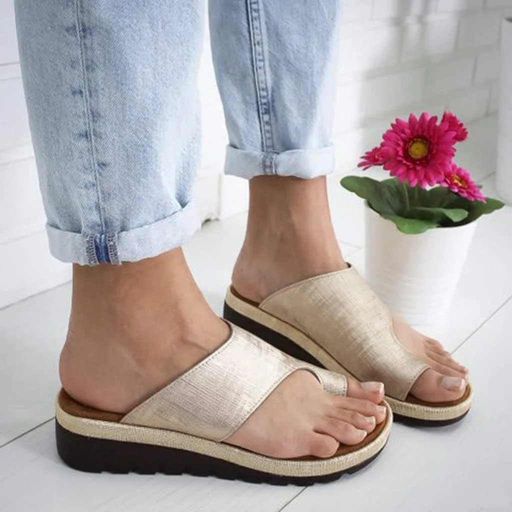 ZBYY Womens Open Toe Ring Sandals Slippers, Summer Sandals for Women Casual Flat Platform Slippers Beach Shoes