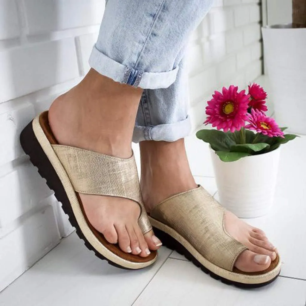 ZBYY Womens Open Toe Ring Sandals Slippers, Summer Sandals for Women Casual Flat Platform Slippers Beach Shoes